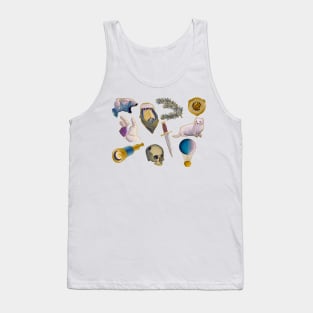 His Dark Materials symbols on blue Tank Top